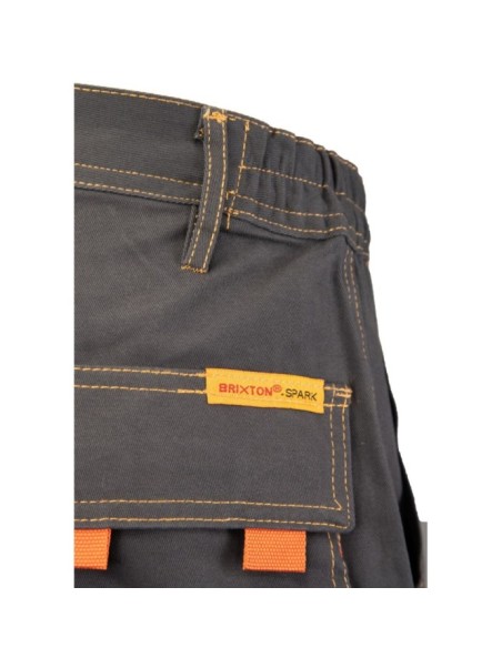 SPODNIE DO PASA CZARNY - BRIXTON SPARK