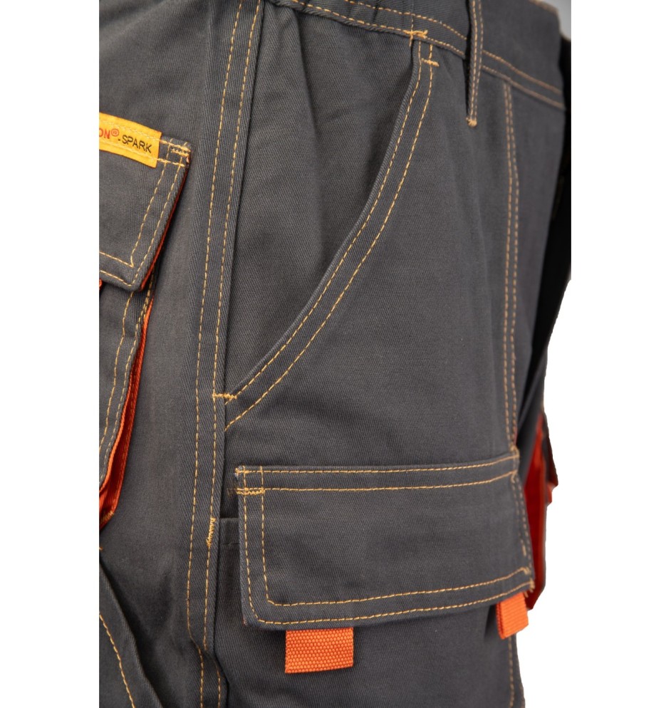 SPODNIE DO PASA CZARNY - BRIXTON SPARK